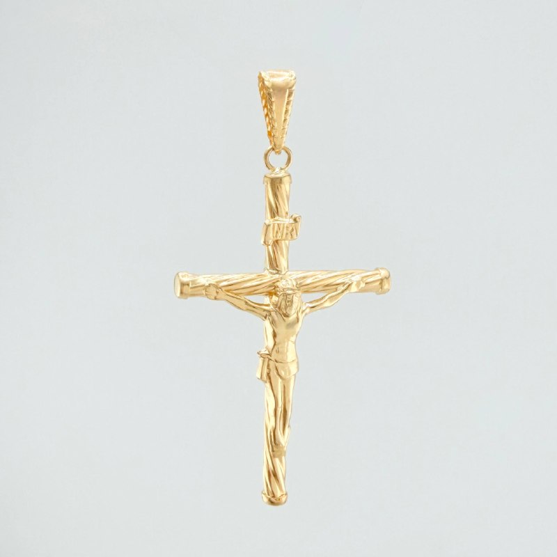 Dije Cruz Cristo 1.7 g / 4.9 cm Oro Amarillo 18K