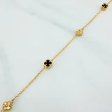 Pulso Trebol Aro Seguido 2.6 g / 21.2 cm / 4.8 mm Oro Amarillo 18K