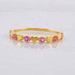 Anillo Corazón Intercalado 1.3g / T6 1/4 Oro Amarillo 18K