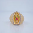Anillo Virgen de Guadalupe 11gr / T12 1/2 / Dos Oros Amarillo Blanco 18K $