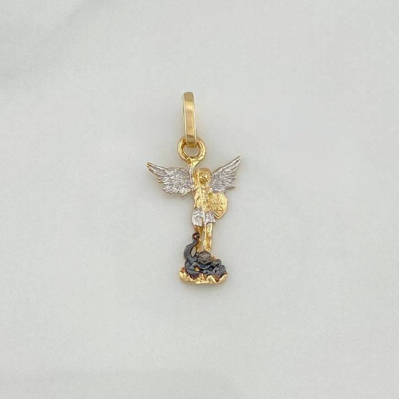 Dije San Miguel Arcangel 1 g / 2.4 cm Tres Oros 18K