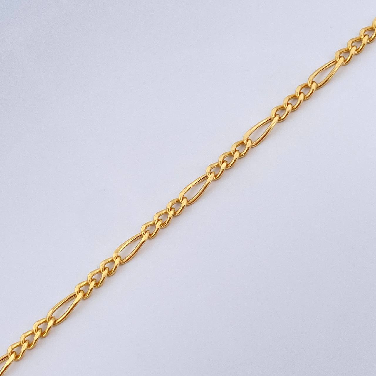 Pulso Figaro 1.2gr / 20cm / Oro Amarillo +1 18K $