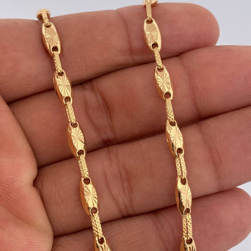 Cadena Eslabon 11.05gr / 51cm / Oro Amarillo 18K &