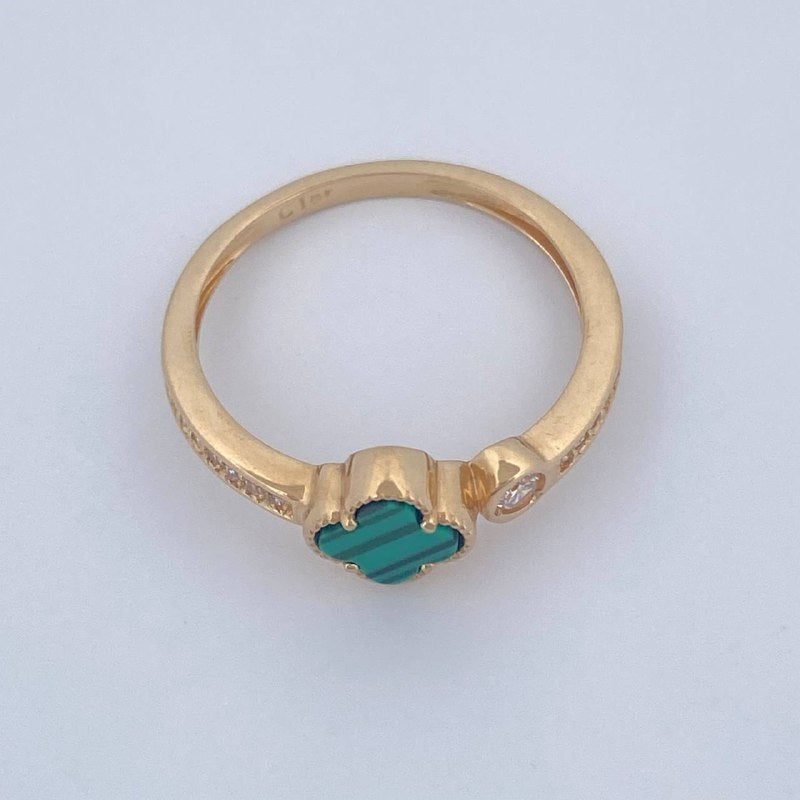 Anillo Trebol 2.65gr / T7 1/2 / Oro Amarillo Nac.Esp. 18K &