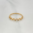 Anillo Hojas 1.25 g / T6 3/4 Oro Amarillo 18K