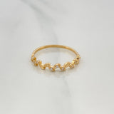 Anillo Hojas 1.25 g / T6 3/4 Oro Amarillo 18K