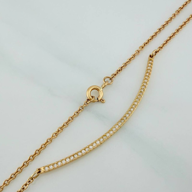Cadena Media Luna Aro Seguido 4.1gr / 44.5cm / Oro Amarillo 18K