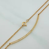 Cadena Media Luna Aro Seguido 4.1gr / 44.5cm / Oro Amarillo 18K