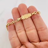 Pulso GC Placa Nube Divino Niño 2.45g / 18cm / 4.8mm Oro Amarillo 18K