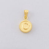Dije Circulo Letra C 0.4g / 1.5cm Oro Amarillo 18K