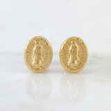 Topos Virgen Guadalupe 0.7 g / 8.2 mm Oro Amarillo 18K