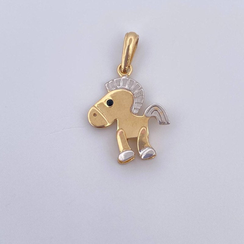 Dije Caballo Articulado 1.9gr / 2.5cm / Oro 18K &