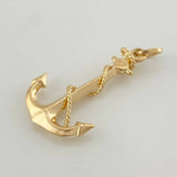 Dije Ancla Lazo 2.1 g / 3.4 cm Oro Amarillo 18K