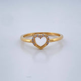 Anillo Silueta Corazon 1.75gr / T6 1/2 / Oro Amarillo 18K %