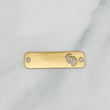 Herraje Placa Huellitas 0.85 g / 2.7 cm Oro Amarillo 18K