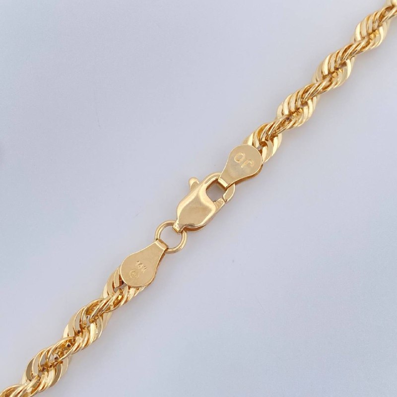 Cadena Lazo 8.4gr / 60cm / 4mm Oro Amarillo +3 &