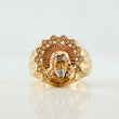 Anillo Rostro Cristo 5.95 g / T9 Tres Oros 18K