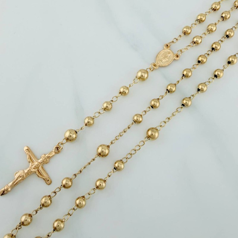 Rosario Virgen Milagrosa 10.55gr / 39.5cm / Oro Amarillo 18K %