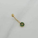 Piercing Ombligo Circulo 0.6 g / 1.9 cm Oro Amarillo 18K