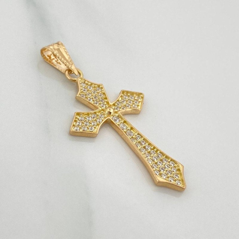 Dije Cruz Gotica 2.05gr / 3.7cm / Oro Amarillo 18K