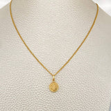 Set Cadena y Dije Mini Cubana + San Benito 1.65gr / Oro Amarillo 18K (Oferta) $