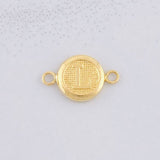 Herraje Circulo Letra L 0.4g / 1.5cm Oro Amarillo 18K