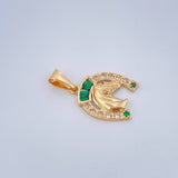 Dije Herradura Caballo 3.05gr / 2.9cm / Oro Amarillo 18K $