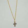 Set Cadena Lazo + Dije Cruz / 1,6 gr / 50.5 cm Oro Amarillo 18K