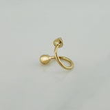 Piercing Espiral Doble 0.6 g / 1 cm Oro Amarillo 18K
