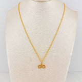 Set Cadena Lazo + Dije Infinito / 1,4 gr / 50 cm Oro Amarillo 18K