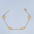 Pulso Trebol 3.2gr / 18.5cm / Oro 18K &