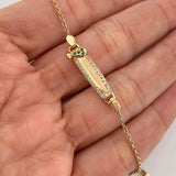 Pulso Bebé Placa Aro Seguido 3 g / 13.8 cm / 1.55 mm Oro Amarillo 18K