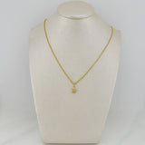 Set Cadena Lazo + Dije Estrella / 1,25 gr / 45 cm Oro Amarillo 18K