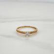 Anillo Solitario Churumbela 1.3gr / T5 1/2 / 2.2cm / Oro Amarillo 18K $