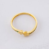 Anillo Estrellas 1.4g / T5 1/4 Oro Amarillo 18K