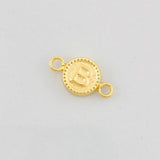 Herraje Circulo Letra B 0.45g / 1.5cm Oro Amarillo 18K