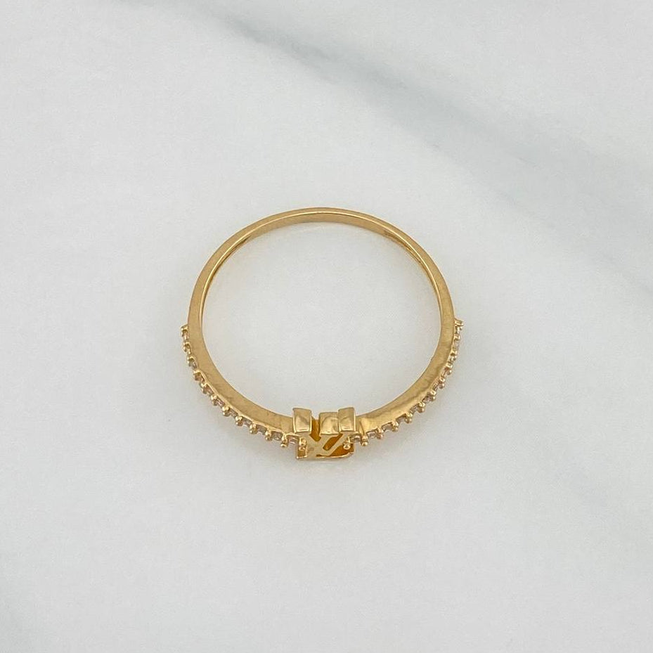 Anillo Lv 1.2 g / T7 1/4 Oro Amarillo 18K