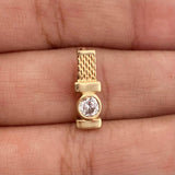 Dije Amuleto Malla 1.35gr / 1.5cm / Oro Amarillo 18K &