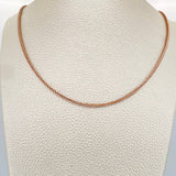 Cadena Franco 5.4gr / 60cm / Dos Oros Blanco Rosa +3 18K %