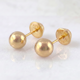 Topos Bola Lisa 0.95 g / 8 mm Oro Amarillo 18K