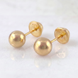 Topos Bola 0.95 g / 8 mm Oro Amarillo 18K