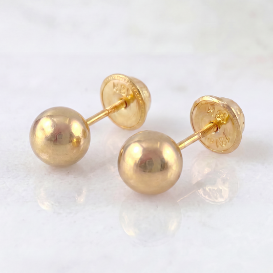 Topos Bola 0.95 g / 8 mm Oro Amarillo 18K