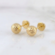 Topos Bola Diamantada 1.1 g / 8 mm Oro Amarillo 18K