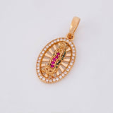 Dije Virgen De Guadalupe 2.4g / 2.5cm Oro Rosa 18K