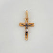 Dije Cruz Cristo Milagroso De Buga 0.85 g / 2.3 cm Tres Oros 18K