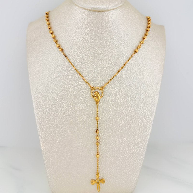 Rosario Virgen Milagrosa 8.1 g / 60 cm / 3 mm Oro Amarillo 18K