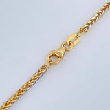 Cadena Franco 11.25gr / 60cm / Dos Oros Amarillo Blanco +3 18K %