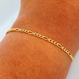 Pulso Figaro 1.2gr / 20cm / Oro Amarillo +1 18K $