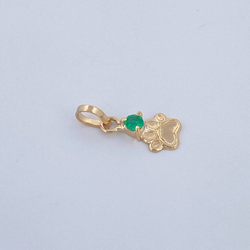 Dije Figura Huellita 0.3gr / 1.4cm / Oro Amarillo 18K &