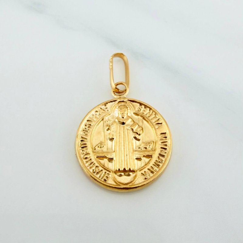 Dije San Benito 1.5 g / 2.6 cm Oro Amarillo 18K